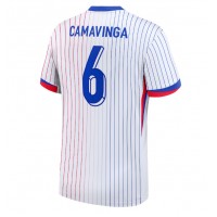 Camiseta Francia Eduardo Camavinga #6 Segunda Equipación Replica Eurocopa 2024 mangas cortas